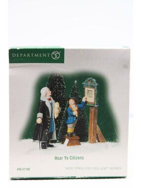 Dept 56 New England Village - Hear Ye Citizens